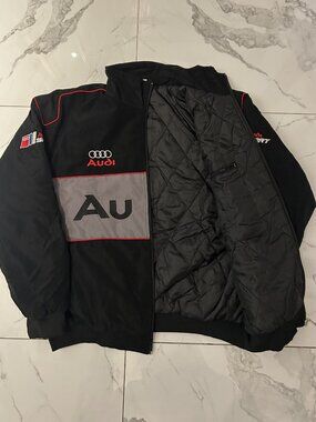 Kids Racing Jacket Audi | Jackets & Coats | Audi F Racing Jacket Black Vintage Style ...